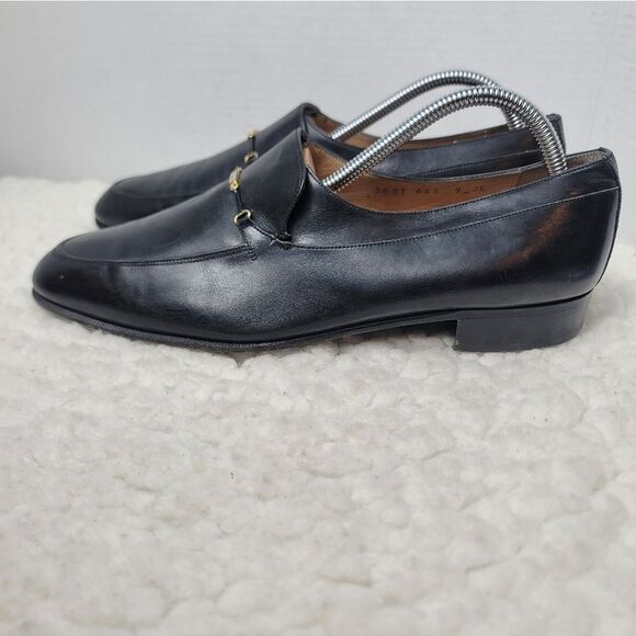 Vintage Salvatore Ferragamo Men\'s Leather Loafer Shoes Size 9EE main image 6